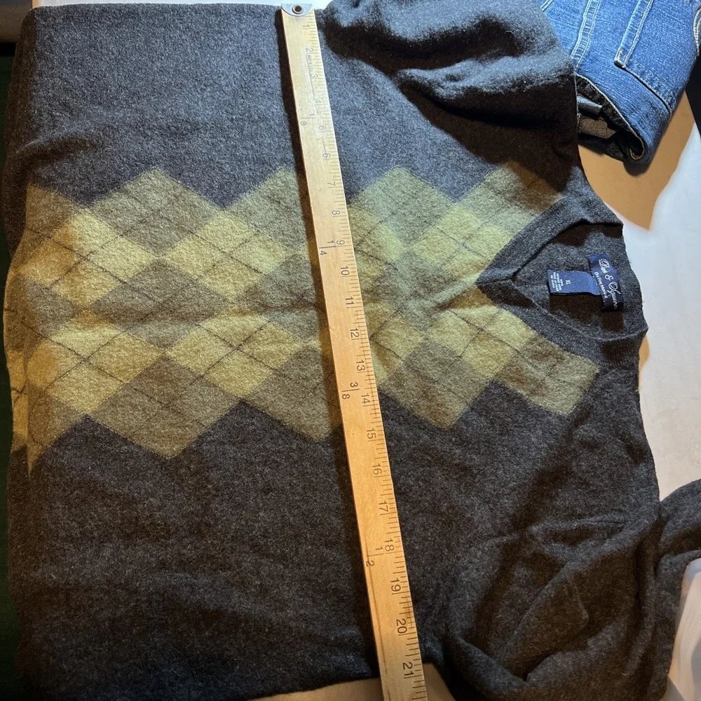 Davis And Squire Men's Sweater Size XL Extra Fine Merino Wool MayBe Shrunk BG-14